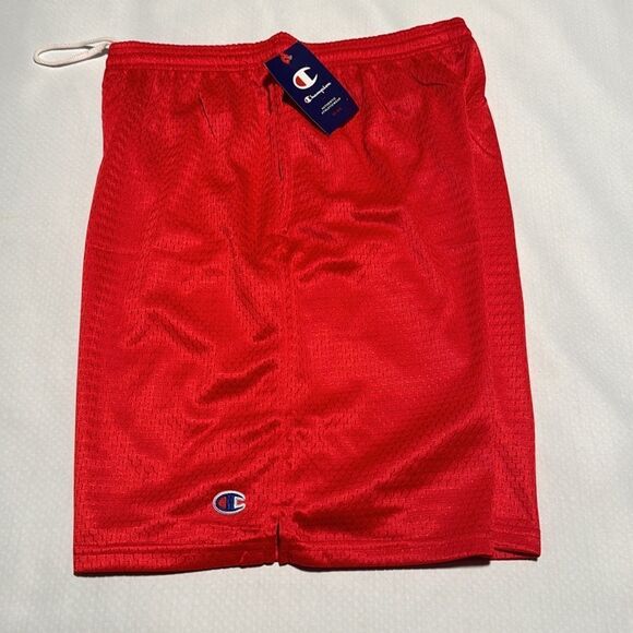 Champion Shorts Mens Medium Red Mesh - Picture 1 of 3